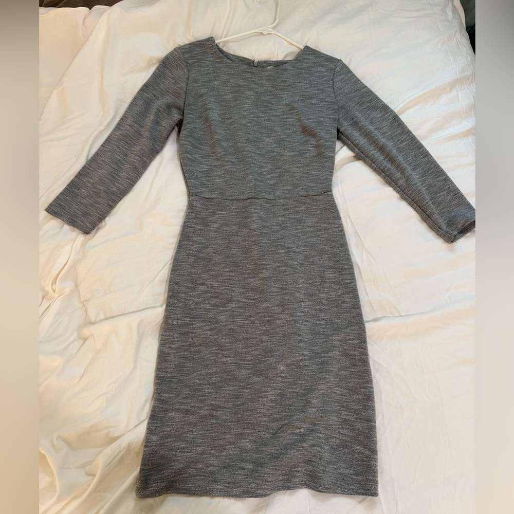 Old Navy Gray 3/4 Sleeve Dress